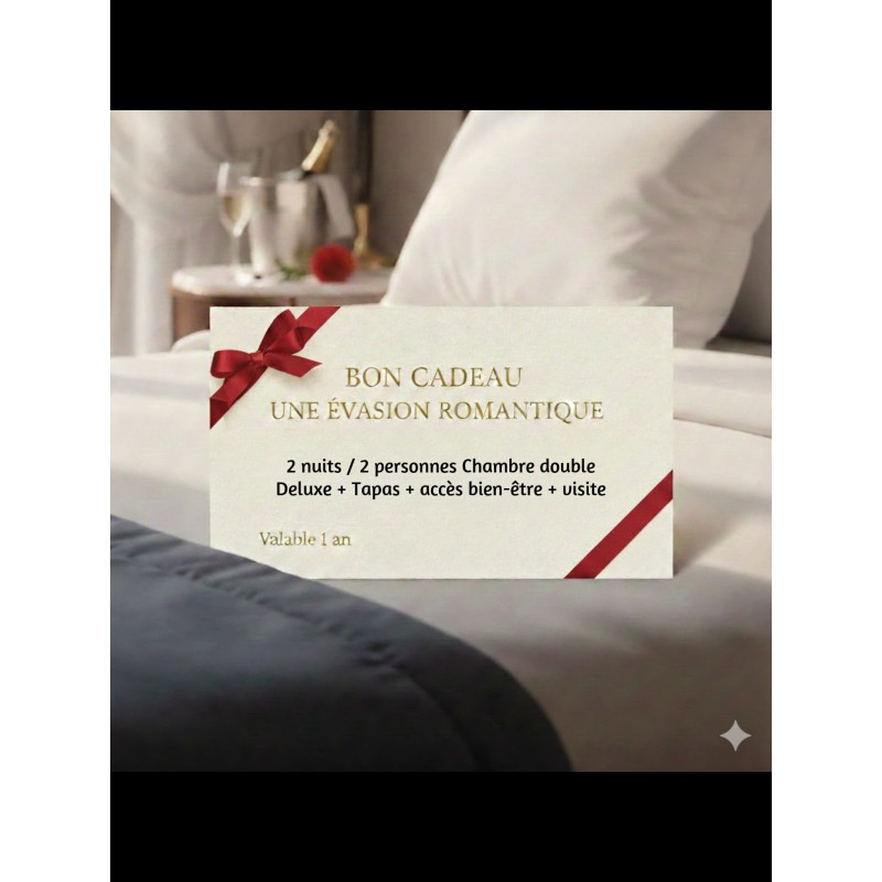 2 nuits / 2 personnes Chambre double Deluxe + Tapas + accès bien-être + visite