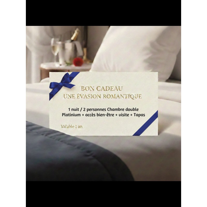 1 nuit / 2 personnes Chambre double Platinium + accès bien-être + visite + Tapas